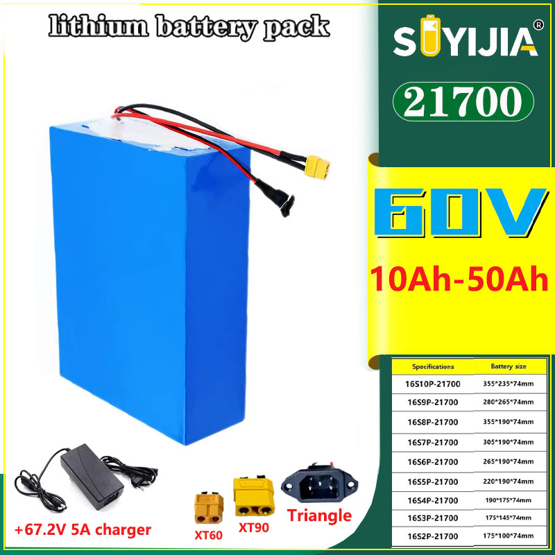 60V 50Ah Electric Scooter Battery - Neue 60V 50Ah 40Ah 30Ah 20Ah