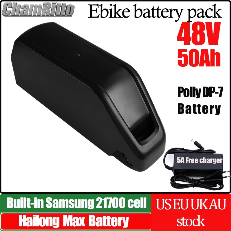 72V 50Ah 21700 Lithium Battery - E Bike Hailong Chamrider Batterie 48V