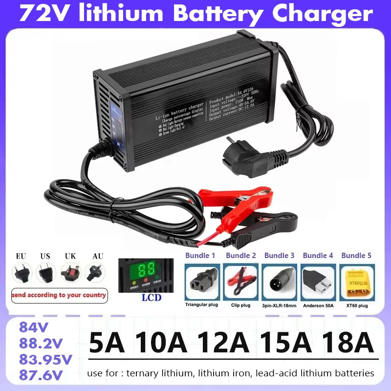 72V 20S 84V Smart Lifepo4 Batt – 84V 20A Smart Charger Bewertung und Preis