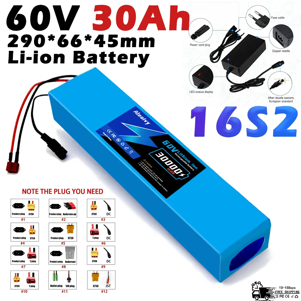 2025 Verbesserter 60 V 30 Ah 1 – 60V 50Ah Electric Scooter Battery Bewertung und Preis