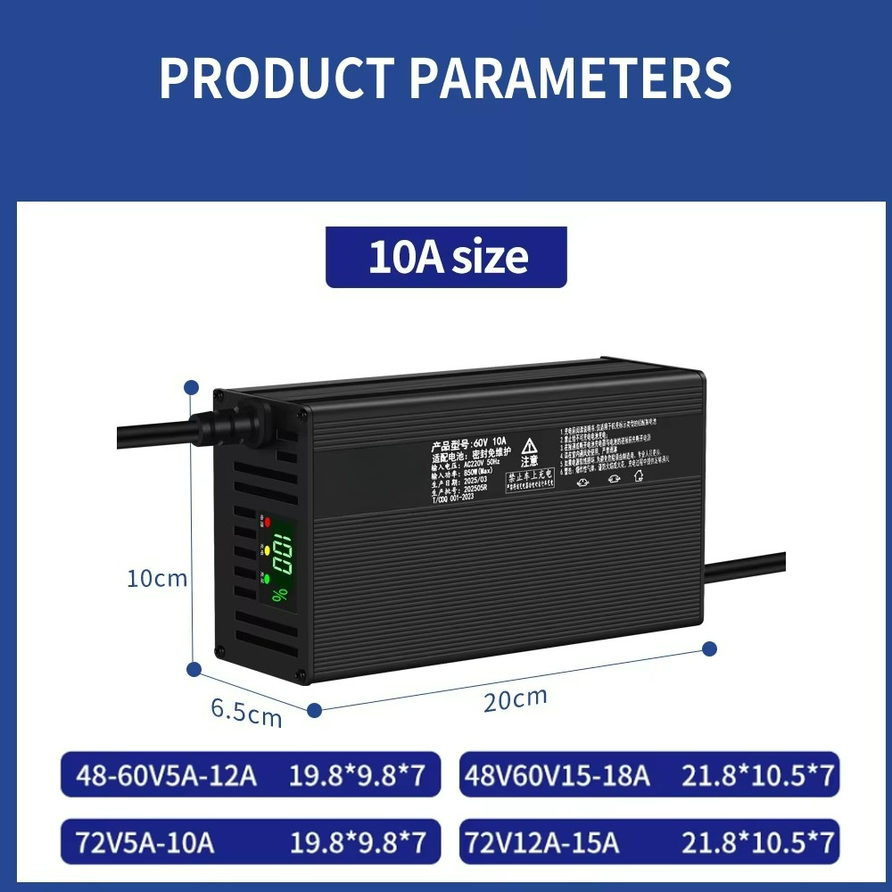 Aluminiumgehäuse 48 V, 60 V, 7 – 72V 15A Fast Charger Bewertung und Preis
