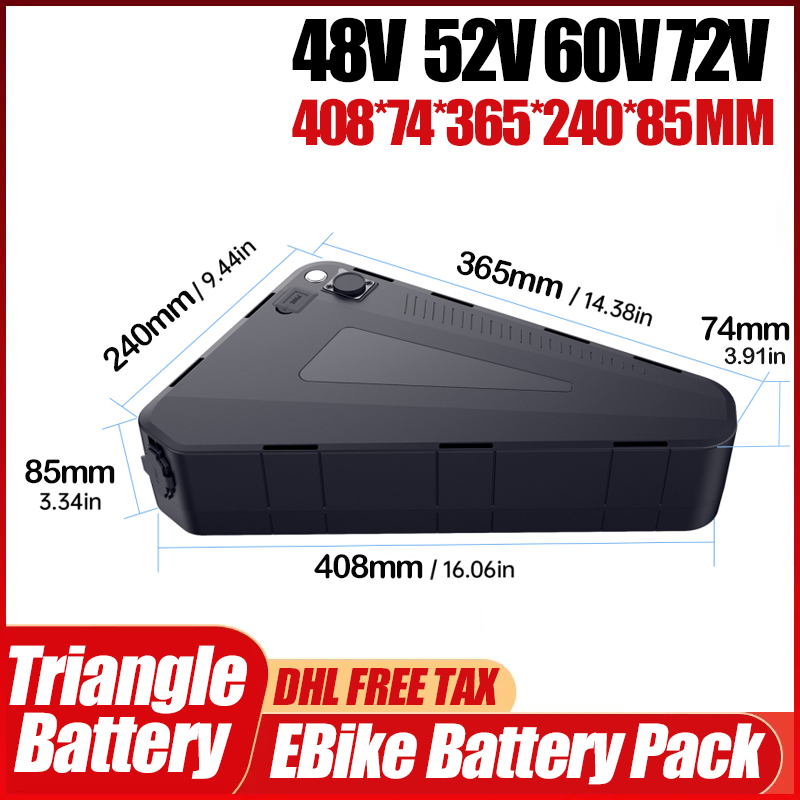 Elektrofahrrad 36V 48V 52V 200 – 72V 50Ah 21700 Lithium Battery Bewertung und Preis